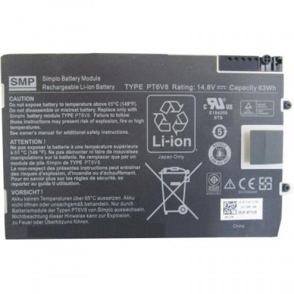 Аккумулятор для ноутбука DELL Alienware M11x PT6V8 63Wh (4300mAh) 8cell 14.8V Li-ion (A47014)