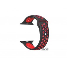 Ремешок Nike+ Apple Watch 38mm Black Red Sport Band
