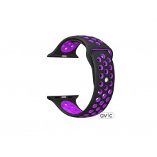 Ремешок Nike+ Apple Watch 38mm Black Purple Sport Band