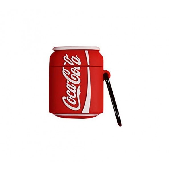 Чехол для Airpods 2 Silicone Case CocaCola
