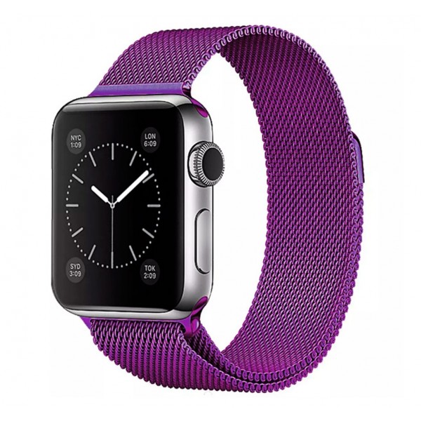 Ремешок для Apple Watch 38mm Milanese Loop Band Purple