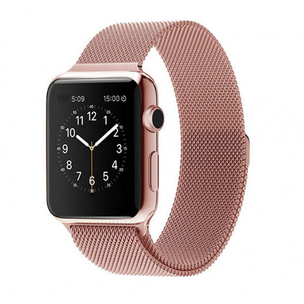 Ремешок для Apple Watch 42mm Milanese Loop Band Rose Gold