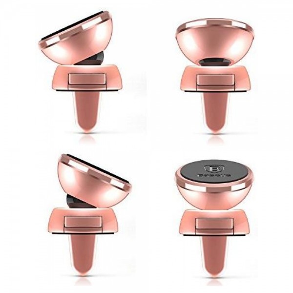 Автодержатель Baseus Baseus Magnetic Car Air Vent Mount foriPhone 6/6+ (Rose Gold) (SUGENT-DR0R)