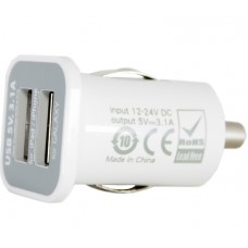 Автомобильное зарядное устройство PowerPlant White (DV00DV5036)