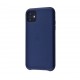 Чехол для Apple iPhone 11 Pro Leather Case Midnight Blue Copy