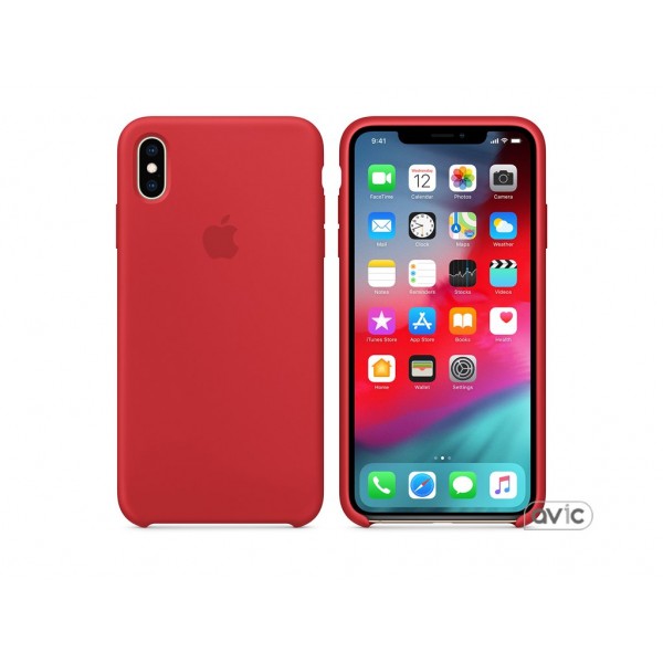 Чехол для Apple iPhone XS Max Silicone Case PRODUCT RED Copy
