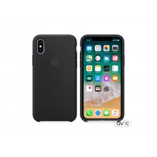 Чехол для Apple iPhone X Silicone Case Black Copy