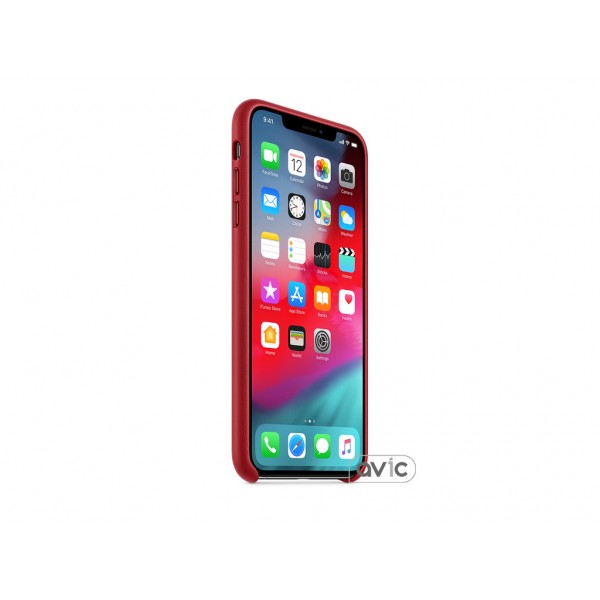 Чехол для Apple iPhone XS Max Leather Case PRODUCT RED (MRWQ2)