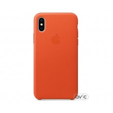 Чехол для Apple iPhone X Leather Case Bright Orange (MRGK2)
