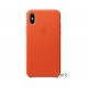 Чехол для Apple iPhone X Leather Case Bright Orange (MRGK2)