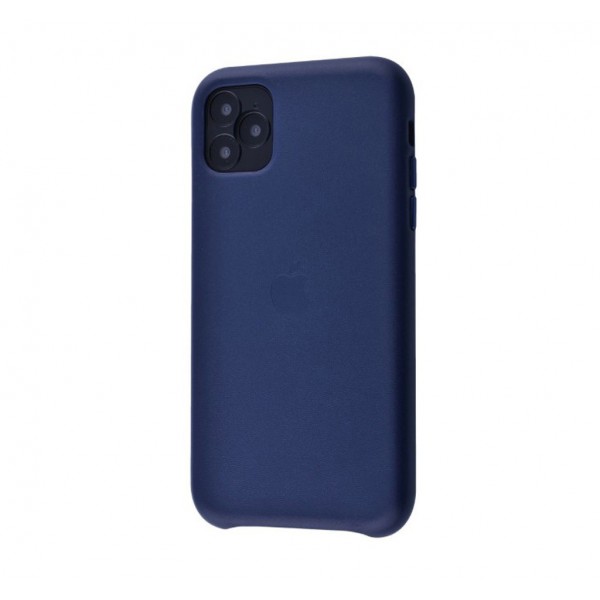 Чехол для Apple iPhone 11 Pro Max Leather Case Midnight Blue Copy