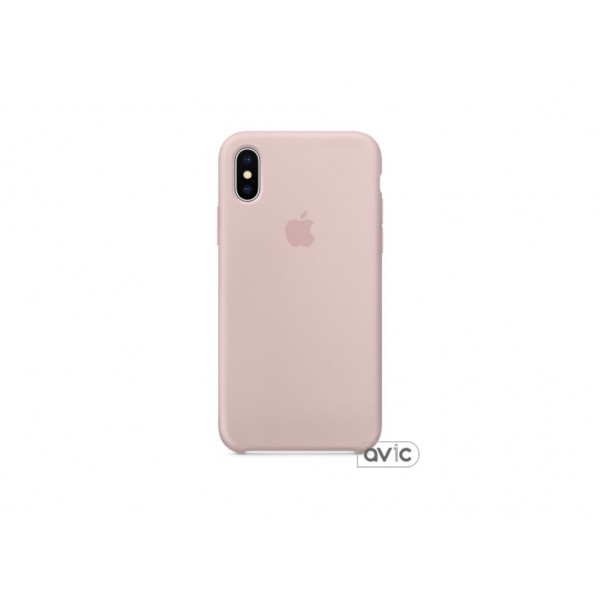 Чехол для Apple iPhone X Silicone Case Pink Sand (MQT62)