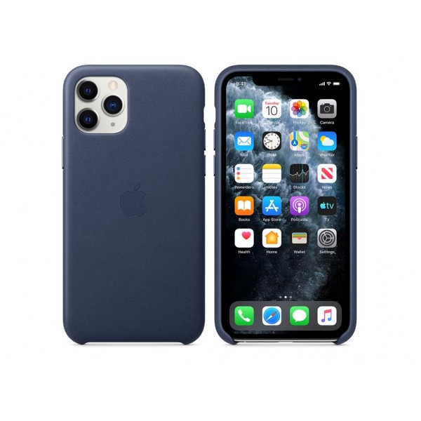 Чехол для смартфона Apple iPhone 11 Pro Leather Case-Midnight Blue (MWYG2)