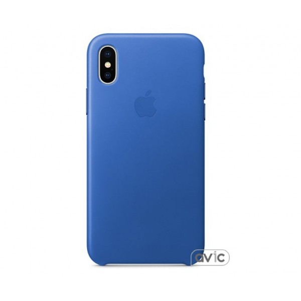 Чехол для Apple iPhone X Leather Case Electric Blue (MRGG2)
