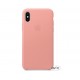 Чехол для Apple iPhone X Leather Case Soft Pink (MRGH2)