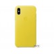 Чехол для Apple iPhone X Leather Case Spring Yellow (MRGJ2)