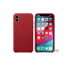 Чехол для Apple iPhone XS Leather Case PRODUCT RED (MRWK2)