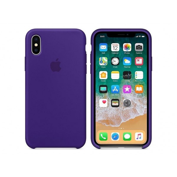 Чехол для Apple iPhone XS Silicone Case Purple (Copy)