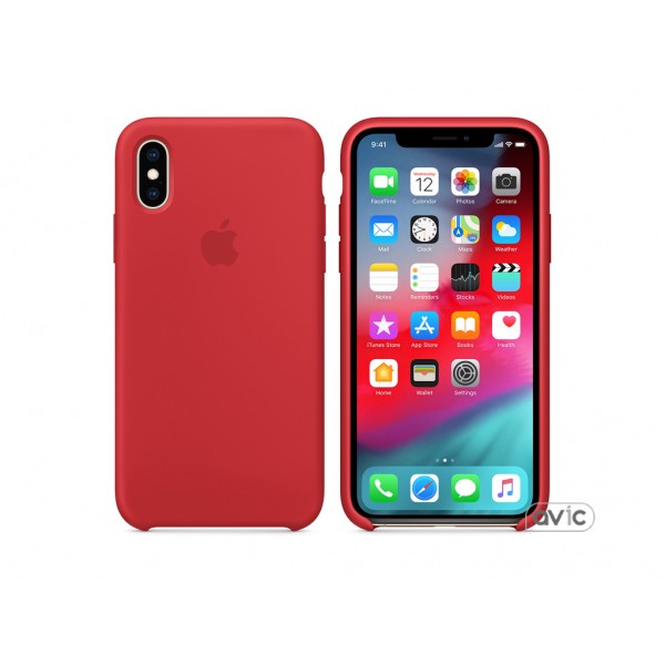 Чехол для Apple iPhone XS Silicone Case PRODUCT RED (MRWC2)