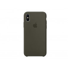 Чехол для Apple iPhone X Silicone Case Dark Olive Copy