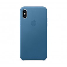 Чехол для Apple iPhone XS Max Leather Case Cape Cod Blue Copy