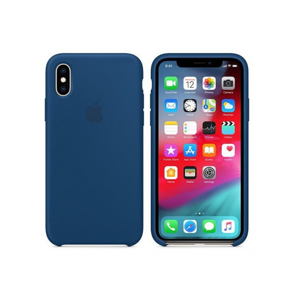 Чехол для Apple iPhone X Silicone Case Ocean Blue Copy