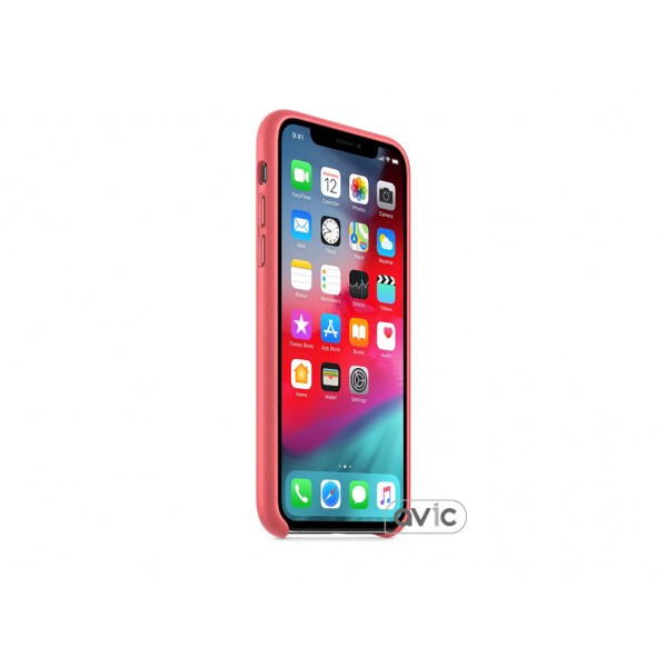 Чехол для Apple iPhone XS Leather Case Peony Pink (MTEU2)