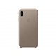 Чехол для Apple iPhone XS Max Leather Case Taupe Copy