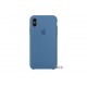 Чехол для Apple iPhone X Silicone Case Denim Blue (MRG22)