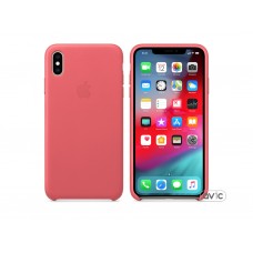 Чехол для Apple iPhone XS Max Leather Case Peony Pink (MTEX2)