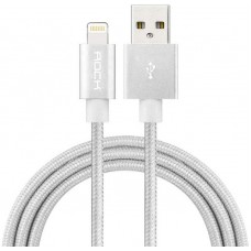 Кабель Rock Charge & Sync round Lightning Cable II 0,3 m White