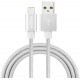 Кабель Rock Charge & Sync round Lightning Cable II 0,3 m White