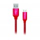 Кабель ColorWay USB-MicroUSB, 1м Red (CW-CBUM002-RD)