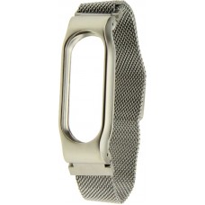 Ремешок UWatch Magnetic Stainless Steel Bracelet Wrist Strap For Miband 2 Silver