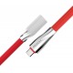 Кабель Rock Salmon type C 3A Charge & Sync flat cable 1 m Red