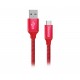 Кабель ColorWay USB-USB Type-C, 1м Red (CW-CBUC003-RD)