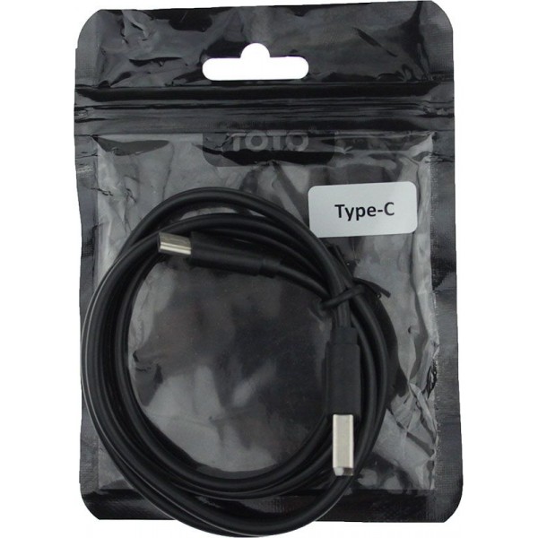Кабель TOTO TKZ-63 USB cable Type-C 1m Black
