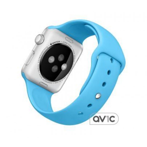 Apple Watch Sport 42mm Silver Aluminum Case with Blue Sport Band (MLC52)