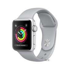 Apple Watch Series 3 (GPS) 38mm Silver Aluminum w. Fog Sport B. - Silver (MQKU2)