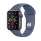 Apple Watch Series 5 (GPS) 40mm Space Gray Aluminum Case with Sport Band Alaskan Blue