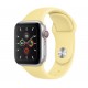 Apple Watch Series 5 (GPS+CELLULAR) 40mm Silver Aluminum Case with Sport Band Lemon Cream