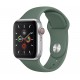 Apple Watch Series 5 (GPS+CELLULAR) 44mm Silver Aluminum Case with Sport Band Pine Green