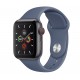 Apple Watch Series 5 (GPS+CELLULAR) 40mm Space Gray Aluminum Case with Sport Band Alaskan Blue
