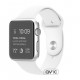 Apple Watch Sport 42mm Silver Aluminum Case with White Sport Band (MJ3N2)