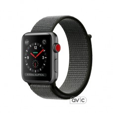 Apple Watch Series 3 Nike+ (GPS+LTE) 42mm SpaceGray Aluminum Case with Black/Pure Platinum Loop (MQMH2)