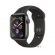 Apple Watch Series 4 GPS + LTE 40mm Space Gray Aluminum Case with Black Sport Band (MTUG2, MTVD2)