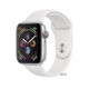 Apple Watch Series 4 (GPS) 44mm Silver Aluminum Case with White Sport Band (MU6A2)