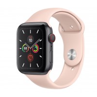 Apple Watch Series 5 (GPS+CELLULAR) 40mm Space Gray Aluminum Case with Sport Band Pink Sand