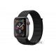Apple Watch GPS + Cellular 40mm Space Gray Aluminum Case with Black Sport Band Loop (MTVF2)