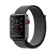 Apple Watch Series 3 GPS + Cellular 38mm Space Gray Aluminum w. Black Sport L. (MRQE2)